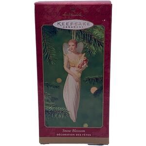 Hallmark Keepsake 2001 Snow Blossom Angel Collectible Christmas Ornament in Box